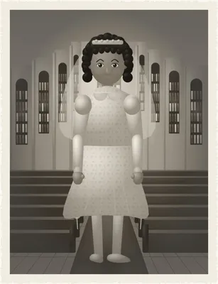 Mom's First Communion, St. Anne's, 1932 — with Eleanor Halloran