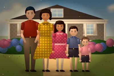 First summer at the cottage — with Joseph Halloran, Eleanor Halloran, Catherine Delgado, Thomas Joseph Halloran and Michael Halloran