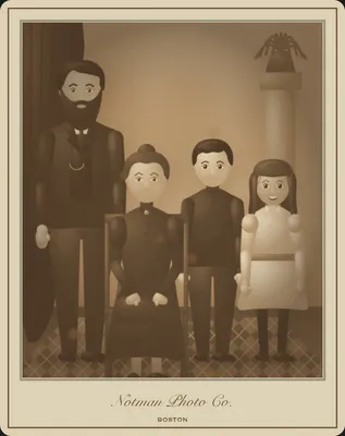 Patrick, Bridget, Jack & Mary, about 1896 — with Patrick Halloran, Bridget Halloran, John Patrick Halloran and Mary Halloran