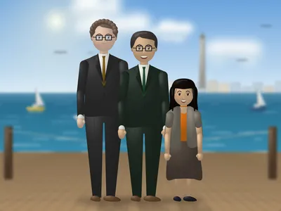 Mike and David finally married! — with Michael Halloran, David Chen and Sophie Chen-Halloran