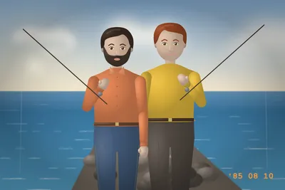 Me and Bill Sullivan, fishing buddies since 1975 — with Thomas Joseph Halloran and Bill Sullivan